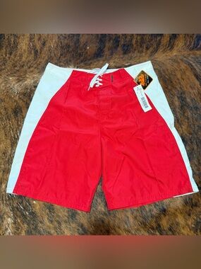 NWT Sundek Board Shorts Size 34 M671B + Dry Pouch FOLLOW THE SUN Donovan